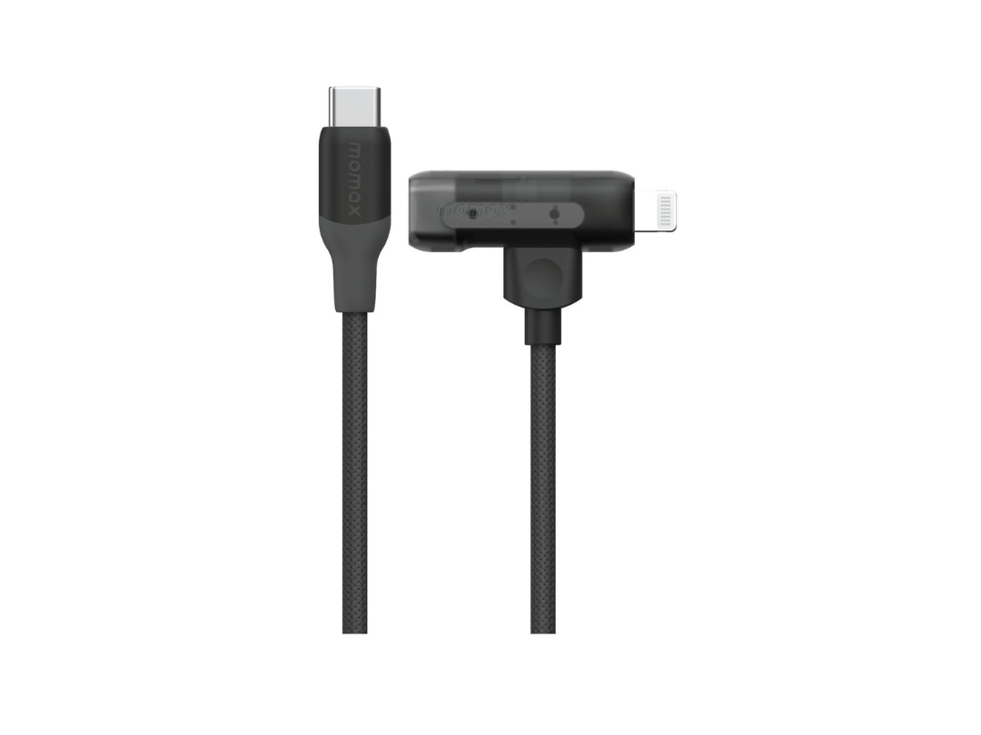 Buy Momax 1-Link Flow Duo 2-in-1 USB-C to USB-C + Lightning Cable 1.5m - Black in Qatar Buy Momax 1-Link Flow Duo 2-in-1 USB-C to USB-C + Lightning Cable 1.5m - Black in Qatar